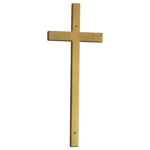 Crucifix mural bronze vieilli 15 cm pour EXTÉRIEUR 2