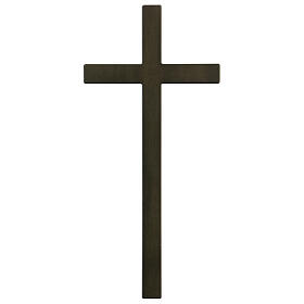 Bronze cross with aged effect for headstone 8 inc OUTDOOR USE