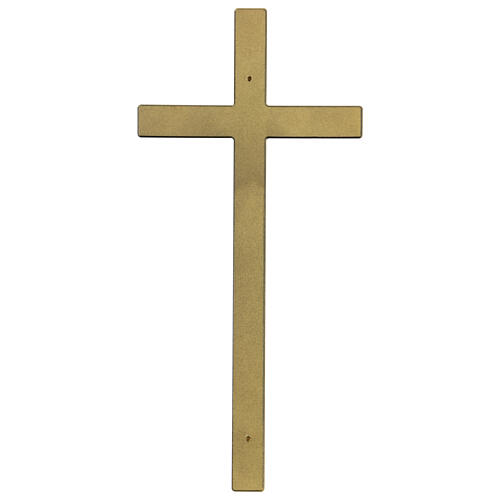 Bronze cross with aged effect for headstone 8 inc OUTDOOR USE 2