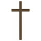 Tombstone cross in antique bronze 25 cm for OUTDOOR USE s1