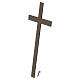 Tombstone cross in antique bronze 25 cm for OUTDOOR USE s2