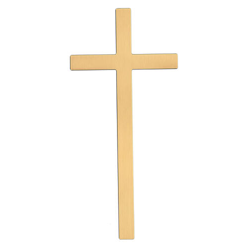 Croix de pierre tombale bronze vieilli 25 cm pour EXTÉRIEUR 1
