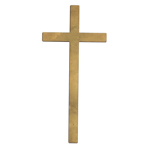 Bronze cross with aged effect for headstone 10 inches OUTDOOR USE 3