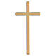 Bronze cross shiny effect for headstone 4 inc OUTDOOR USE s1