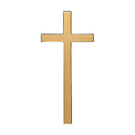 Krucyfiks na ścianę - brąz polerowany, 15 cm, na zewnątrz