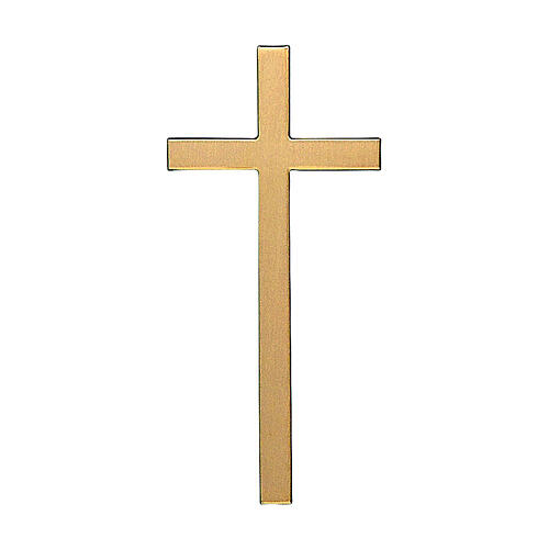 Krucyfiks z brązu polerowanego 20 cm, na zewnątrz 1