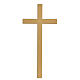 Tombstone cross in glossy bronze 25 cm for OUTDOOR USE s1