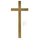 Tombstone cross in glossy bronze 25 cm for OUTDOOR USE s3