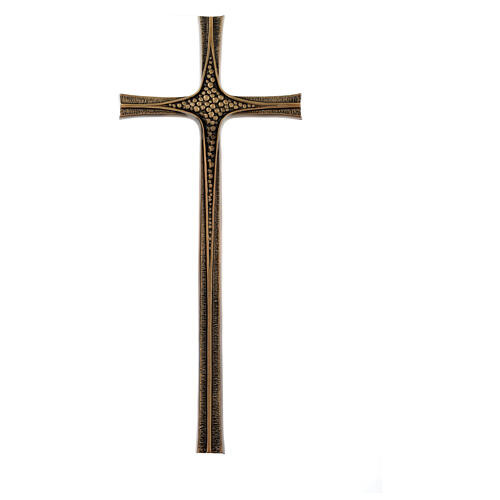 Bronzekreuz in Antikoptik im byzantinischen Stil, 80 cm, für den Außenbereich 1