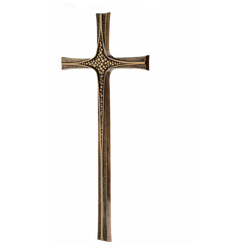 Bronzekreuz in Antikoptik im byzantinischen Stil, 80 cm, für den Außenbereich 5