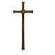 Bronzekreuz in Antikoptik im byzantinischen Stil, 80 cm, für den Außenbereich s1