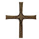 Bronzekreuz in Antikoptik im byzantinischen Stil, 80 cm, für den Außenbereich s2