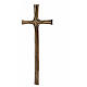 Bronzekreuz in Antikoptik im byzantinischen Stil, 80 cm, für den Außenbereich s5