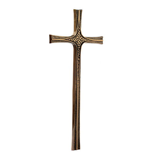 Byzantine style bronze cross for gravestone 32 inc 3