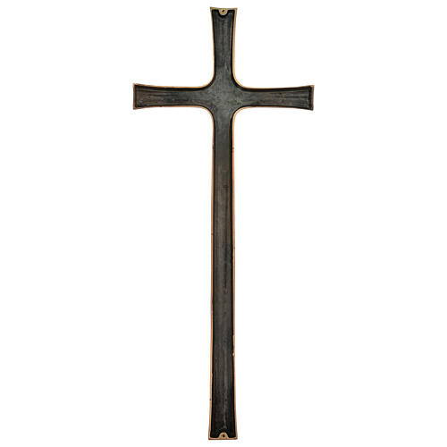 Byzantine style bronze cross for gravestone 32 inc 6