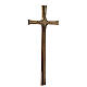 Byzantine style bronze cross for gravestone 32 inc s3
