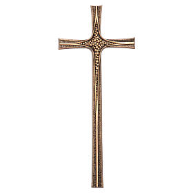 Krzyż bizantyjski z brązu - 82 cm, na zewnątrz
