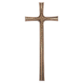 Crucifixo estilo bizantino bronze 82 cm para EXTERIOR