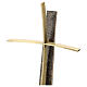 Crucifix patiné bronze style moderne 60 cm pour EXTÉRIEUR s2