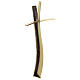 Crucifix patiné bronze style moderne 60 cm pour EXTÉRIEUR s4