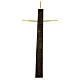 Crucifix patiné bronze style moderne 60 cm pour EXTÉRIEUR s5