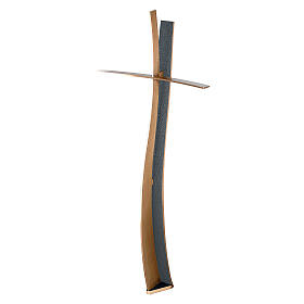 Crucifix style moderne bronze finition BLUES 60 cm pour EXTÉRIEUR