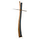 Crucifix style moderne bronze finition BLUES 60 cm pour EXTÉRIEUR s1