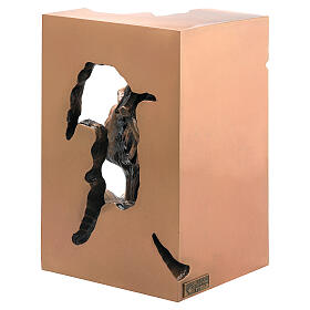 Statue sacre in metallo: Busto Gesù Cristo con corona di spine bronzo 34 cm per ESTERNO