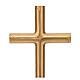 Lost wax bronze ground cross 75 cm for outdoor use s2