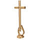 Lost wax bronze ground cross 75 cm for outdoor use s3