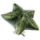 Starfish-shaped cremation urn, green earthenware s2