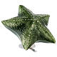 Urna cineraria estrella de mar mayólica verde s2