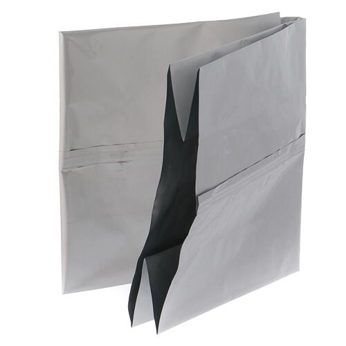 Urna na prochy z majoliki - marmurkowe wykończenie kolor kremowy, błękitny i pomarańczowy 7