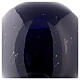Sphere-shaped cremation urn, midnight blue earthenware s2