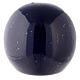 Sphere-shaped cremation urn, midnight blue earthenware s3