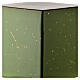 Urna na prochy – zielony sześcian z majoliki, połysk, 5 l s2