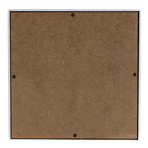 Urna pogrzebowa - sześcian, gładka, maotwy efekt bielonego dębu, 5 l 4