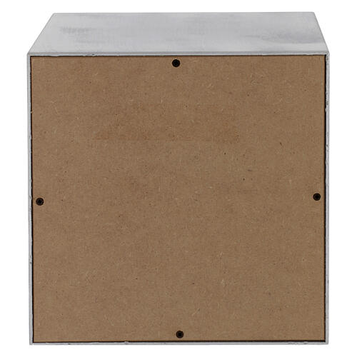 Urna funeraria cubo liscio effetto bronzo alluminio opaco 5L 4