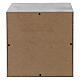 Urna funeraria cubo liscio effetto bronzo alluminio opaco 5L s4