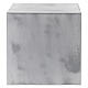 Funeral urn cube smooth matte aluminum bronze effect 5L s1