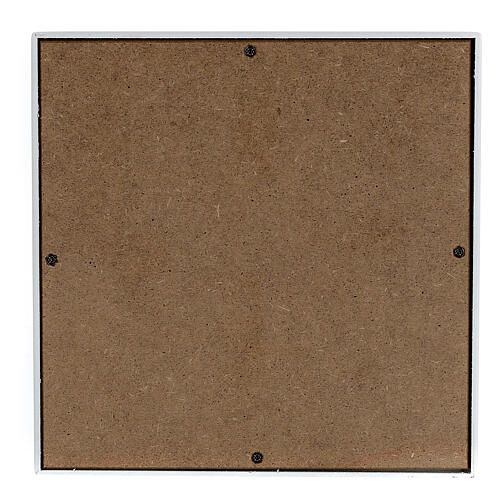 Urna na prochy - sześcienna, gładka, efekt brązu‑złota, biały mat, 5 l 4