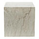 Funerary urn, glossy and smooth cube with Botticino marble effect, 5 L s3