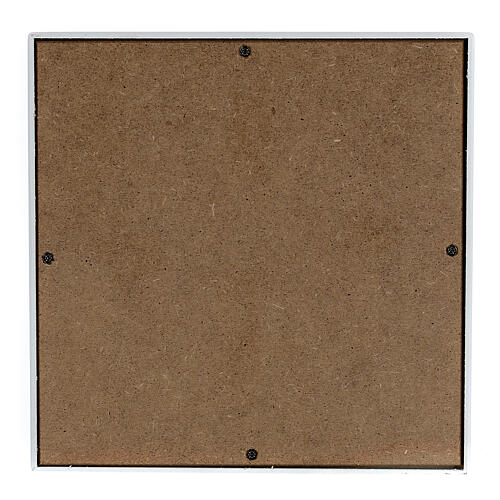 Urna funeraria cubo liscio effetto marmo botticino lucido 5L  4