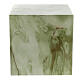 Glossy and smooth cubic funeral urn with onyx finish, 5 L s3