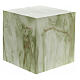 Smooth cube cremation urn with shiny onyx effect 5L s1