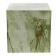 Smooth cube cremation urn with shiny onyx effect 5L s3