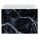 Parallelepiped funeral urn with smooth glossy black marble finish, 5 L s4