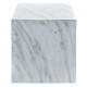 Parallelepiped funeral urn with smooth glossy Carrara marble finish, 5 L s3