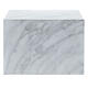 Parallelepiped funeral urn with smooth glossy Carrara marble finish, 5 L s4