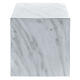 Urna funerária paralelepípedo liso efeito mármore de Carrara brilhante 5L s3